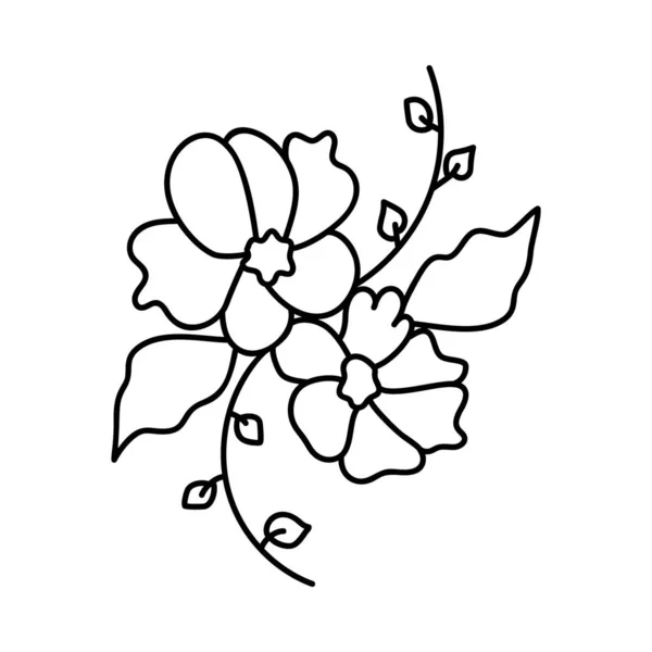 Conception Florale Élément Vectoriel Design — Image vectorielle