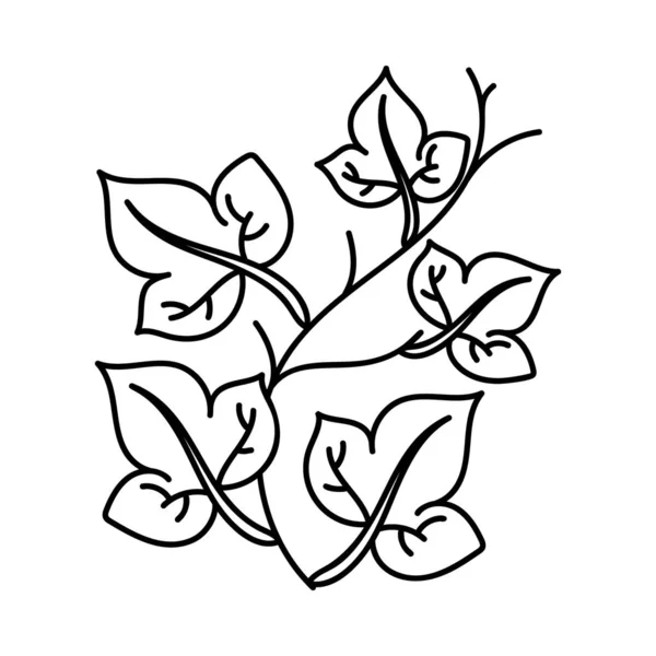 花の入れ墨要素ベクトル設計 — ストックベクタ