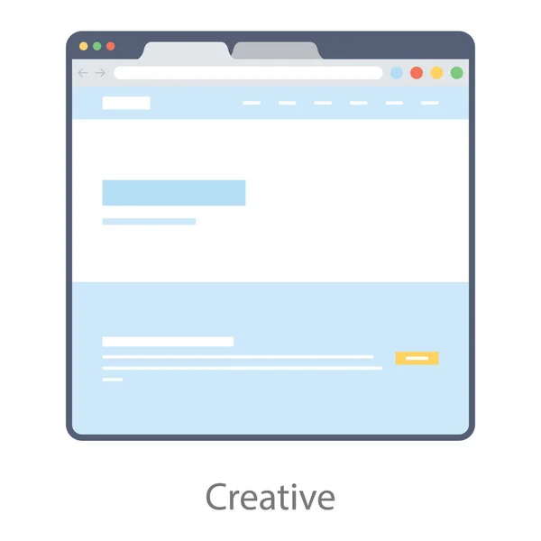 Σχεδίαση Επίπεδης Εικόνας Περιεχομένου Web — Διανυσματικό Αρχείο