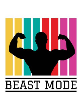 Vektör spor salonu gömlek tipografik tasarım