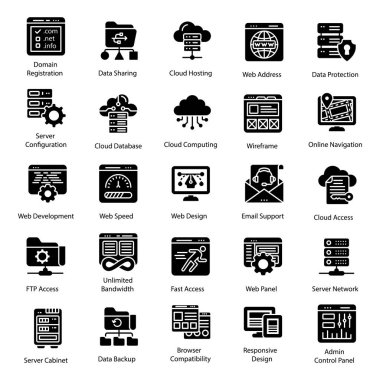 Burada görsel en iyi tasarımı ile seo katı simgeler paketi sunuyoruz. Değiştirilebilir vektörlerin kullanımı kolaydır. Eğer bu seti tutarsanız sizin için uygun olduğunu hissedeceksiniz. 