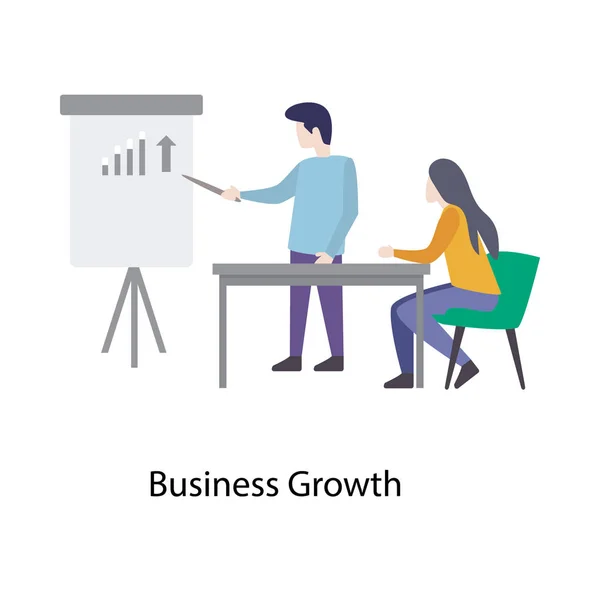 Illustration Conception Croissance Des Entreprises — Image vectorielle