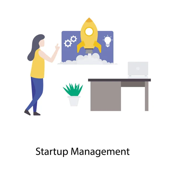 Design Vetor Ilustração Startup Negócios — Vetor de Stock