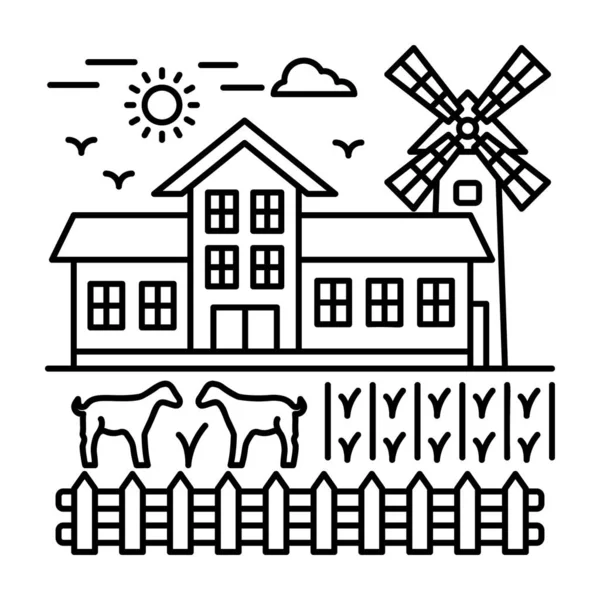 Tarımsal yapı nın illüstrasyon tasarımı 