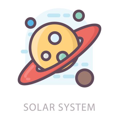 Düz tasarım Galaxy simgesi 