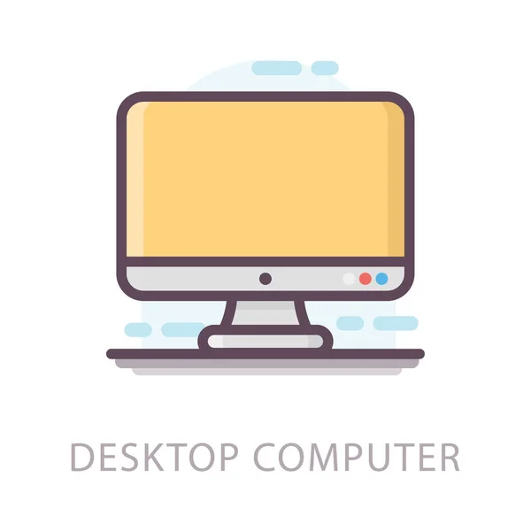 Pictogram Voor Personal Computer Apparaat — Stockvector