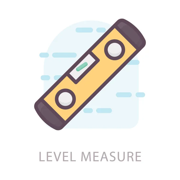Ícone Medida Nível Design Plano —  Vetores de Stock