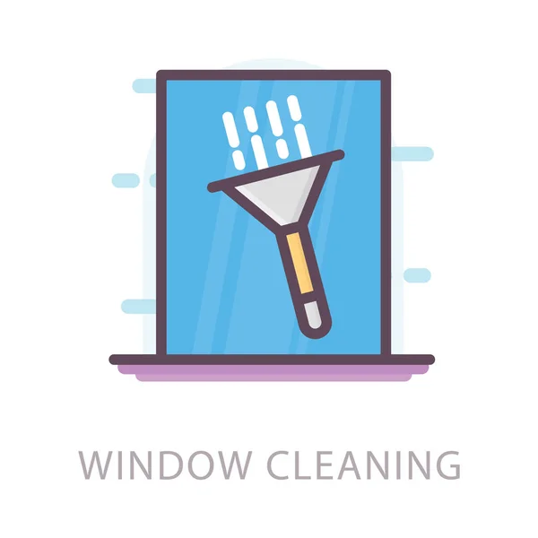 Icono Del Spray Limpieza Ventanas — Vector de stock