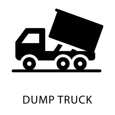 Damperli kamyonun katı vektör tasarımı