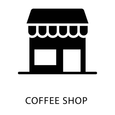 Dolu tasarımda mağaza simgesi.