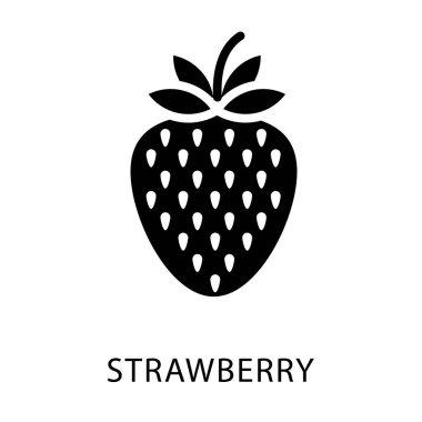 Glyph tasarımında çilek simgesi.