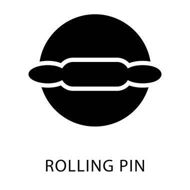 Hamur simgesi katı tasarım yoğurma.