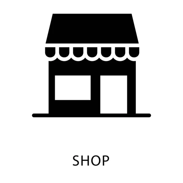Shop Ikone Gefüllten Design — Stockvektor