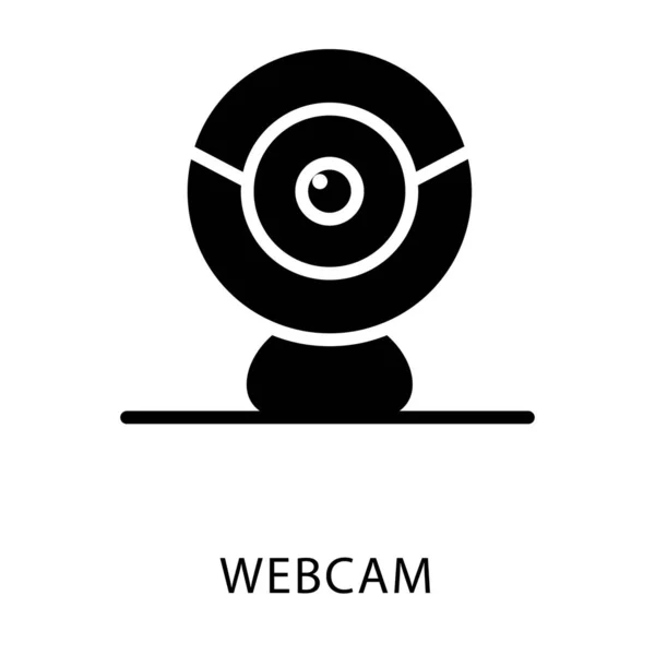 Webcam Isolado Fundo Branco — Vetor de Stock