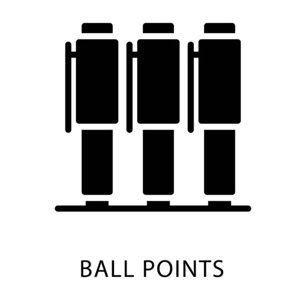 Conception Vectorielle Solide Point Balle — Image vectorielle