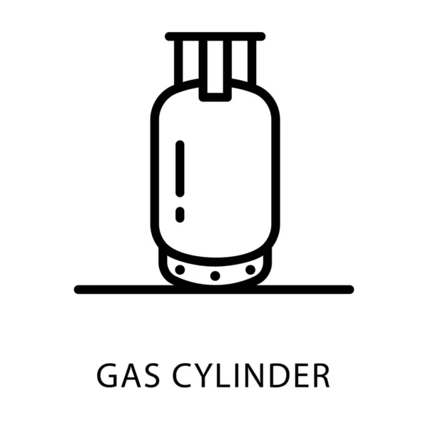 Icono Del Diseño Línea Cilindros Gas — Archivo Imágenes Vectoriales