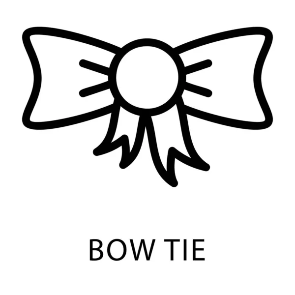 Linje Vektor Design Bow Tie Icon — Stock vektor