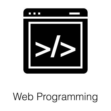 Çevrimiçi web programlama simgesi 