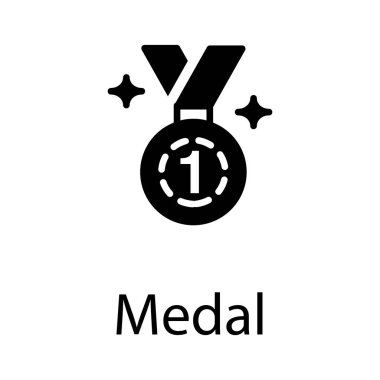 Kazanan madalya vektör tasarımı 