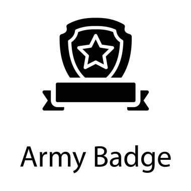 Ordu yıldız rozeti vektör tasarımı 