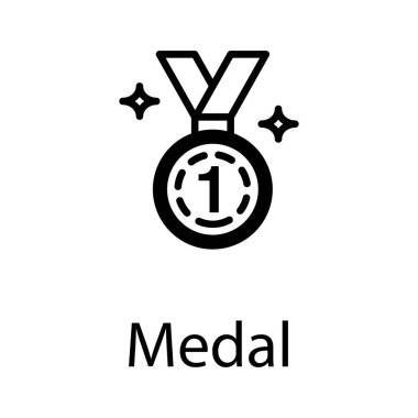 Kazanan madalya vektör tasarımı 