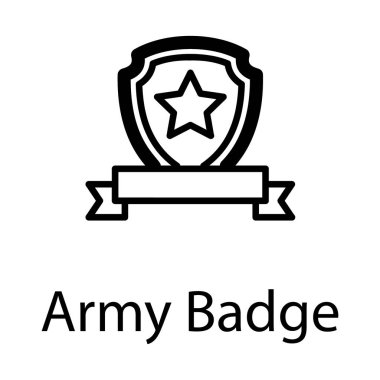 Ordu yıldız rozeti vektör tasarımı 