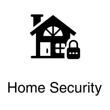 Katı tasarımda ev güvenlik vektörü 