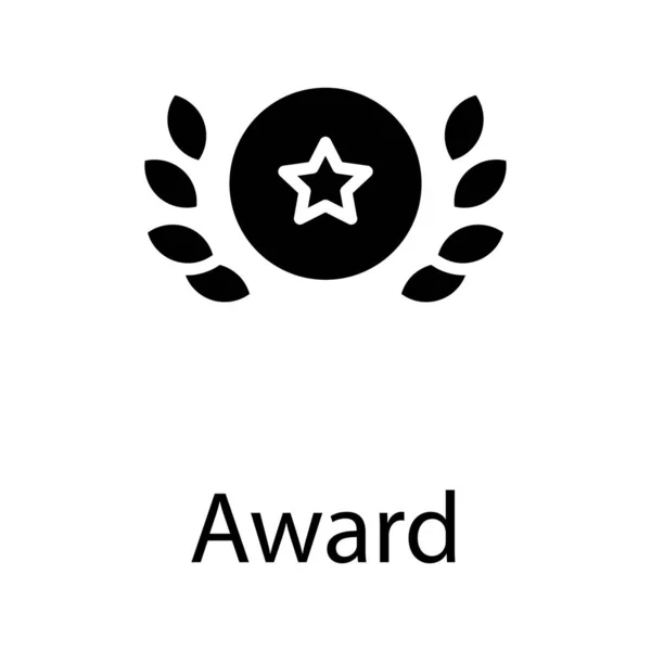 Vecteur Badge Award Design Solide — Image vectorielle