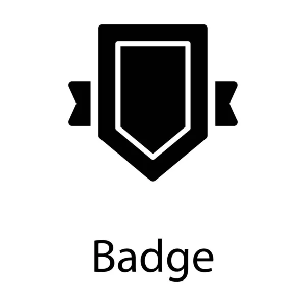 Klistermärke Badge Vektor Solid Design — Stock vektor