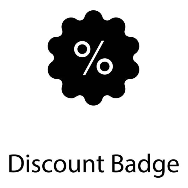 Shopping Rabatt Badge Vektor Design — Stockvektor