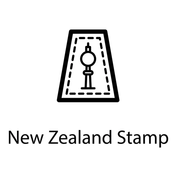 Σχεδίαση Διανύσματος Γραμματοσήμων Νέας Ζηλανδίας — Διανυσματικό Αρχείο