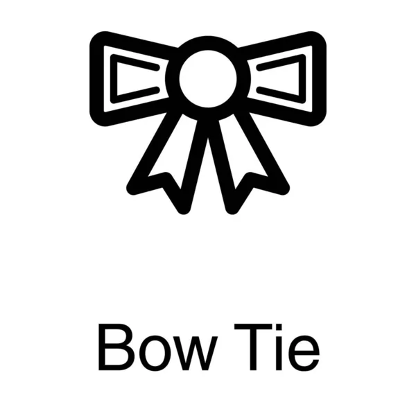 Bow Ikon Linje Design — Stock vektor