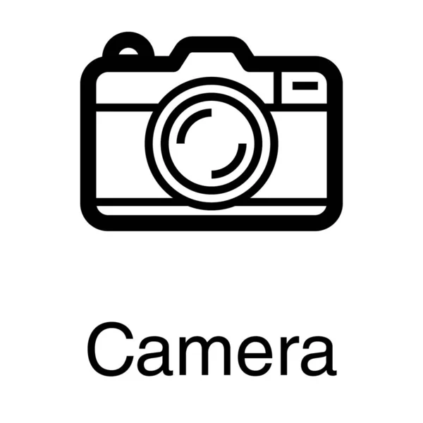 Instant Camera Vector Lijn Ontwerp — Stockvector