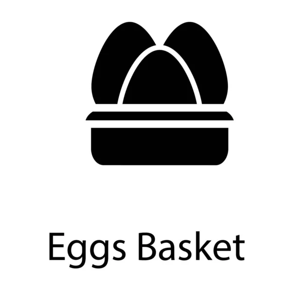 Egg Hink Solid Design Vektor — Stock vektor