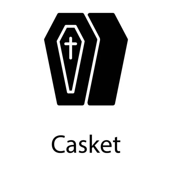 Kista Ikonen Glyph Vektor — Stock vektor