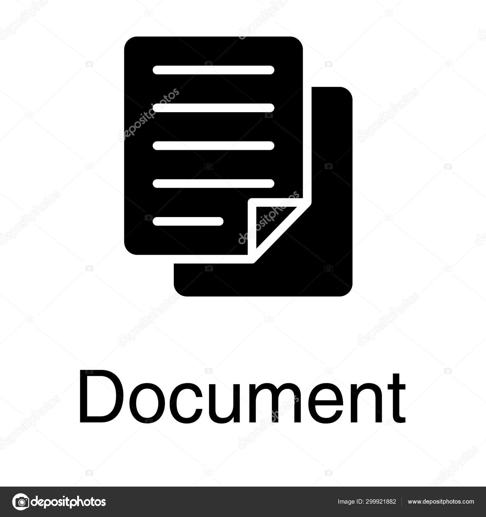 Educational Documents Vector Solid Design Stock Vector Image by ...