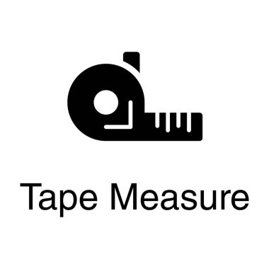 Bant ölçüm vektör katı tasarımı 