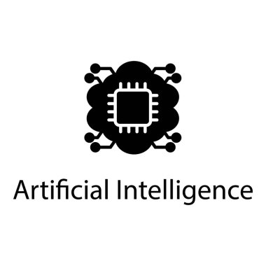 Katı tasarımda yapay zeka vektörü 