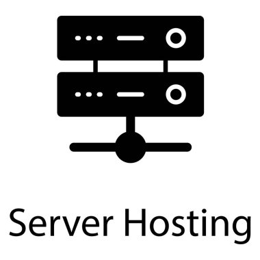 Paylaşılan veri sunucusu vektör tasarımı 