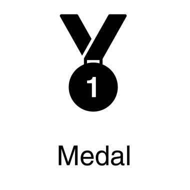 Kazanan madalya vektör tasarımı 