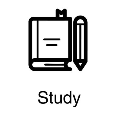 Çizgi eğitim araçları vektör tasarımı 