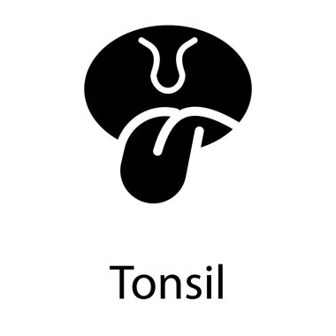 Boğaz bademcikhastalığı vektör tasarımı 