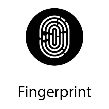 Katı tasarımda başparmak baskı vektörü 