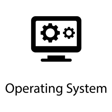 Bilgisayar işletim sistemi vektör tasarımı 