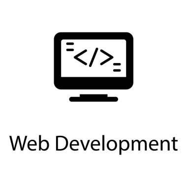 Katı web geliştirme vektör tasarımı 