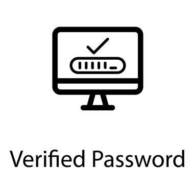 Doğrulanmış parola vektör satırı tasarımı 