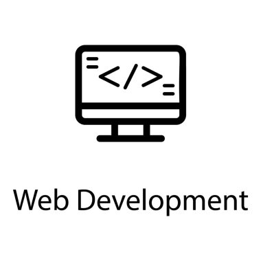 Hat web geliştirme vektör tasarımı 