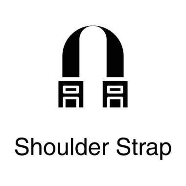 Katı tasarımda omuz askısı vektörü 