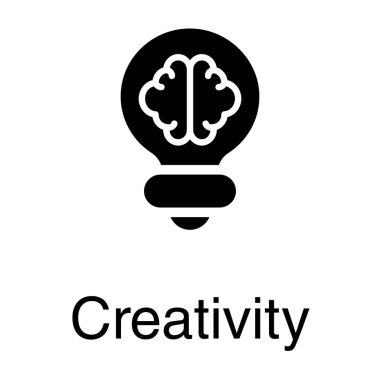 Katı tasarımda yaratıcı beyin vektörü 