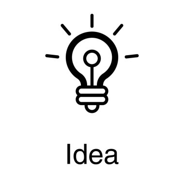 Çizgi tasarımında yaratıcı fikir vektörü 